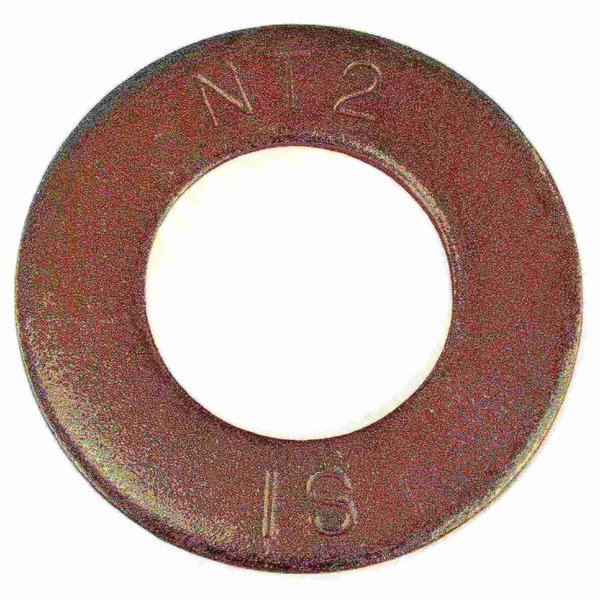 Midwest Fastener Flat Washer, Fits Bolt Size 1" , Steel Zinc Yellow Finish, 5 PK 931052